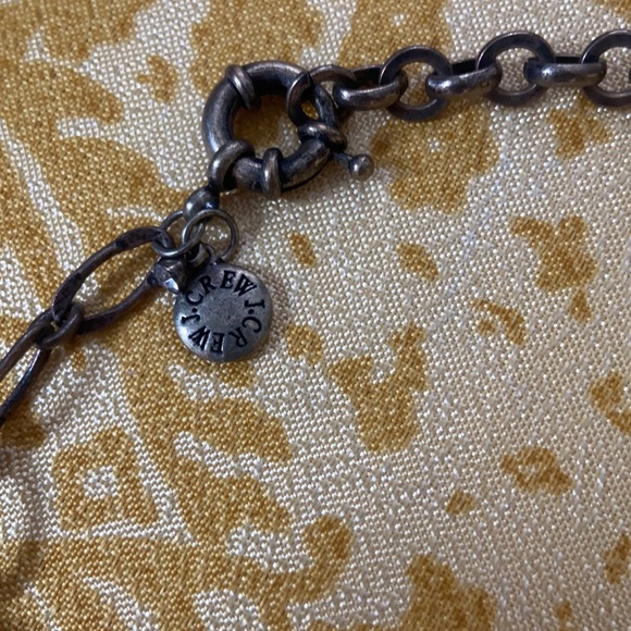 J. Crew Blue and Silver with Bronze Hardware Bauble Statement Necklace - Picture 3 of 4